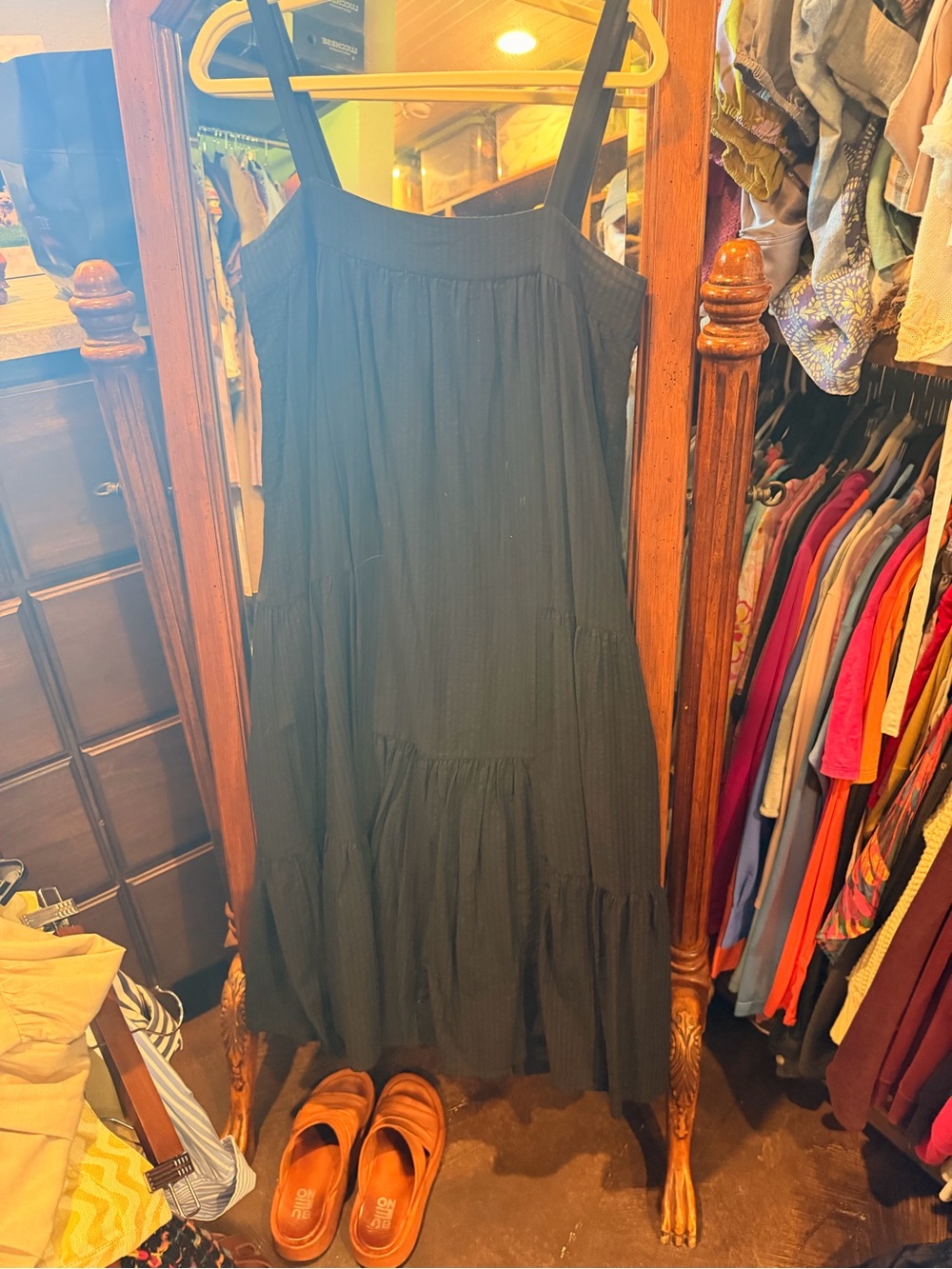 Jenni Kayne Black Tiered Maxi Sundress